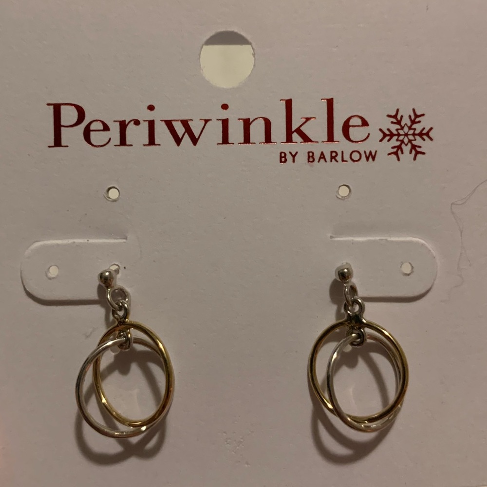 Dangling Hoop Stud Earrings